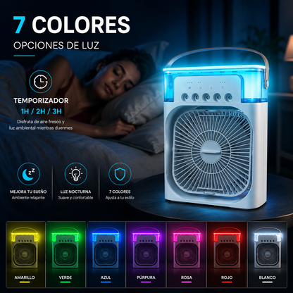 Ventilador portátil con aire frío