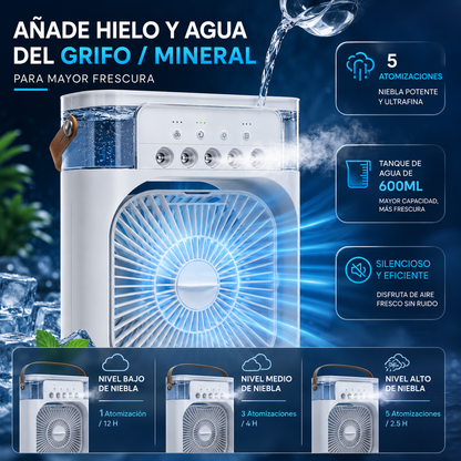 Ventilador portátil con aire frío